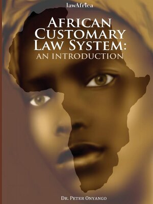 cover image of African Customary Law